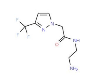 N-(2-Aminoethyl)-2-[3-(trifluoromethyl)-1H-pyrazol-1-yl]acetamide - chemical structure image