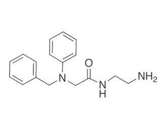 N-(2-Aminoethyl)-2-[phenyl(phenylmethyl)amino]acetamide (CAS 26953-37-7) - chemical structure image