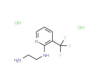 N-(2-aminoethyl)-3-(trifluoromethyl)pyridin-2-amine dihydrochloride - chemical structure image
