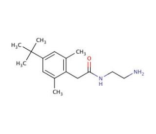 N-(2-Aminoethyl)-4-(1,1-dimethylethyl)-2,6-dimethylbenzeneacetamide - chemical structure image