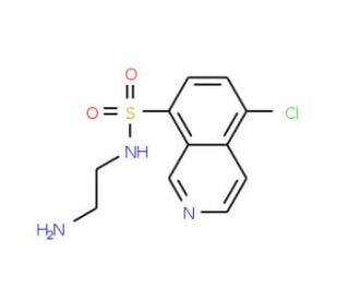 N-(2-Aminoethyl)-5-chloroisoquinoline-8-sulfonamide (CAS 120615-25-0) - chemical structure image