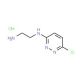 N-(2-aminoethyl)-6-chloropyridazin-3-amine hydrochloride (CAS 1170048-20-0) - chemical structure image