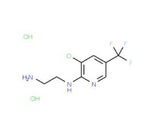 N-(2-aminoethyl)-N-[3-chloro-5-(trifluoromethyl)pyridin-2-yl]amine dihydrochloride (CAS 1177301-43-7) - chemical structure im