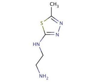 N-(2-Aminoethyl)-N-(5-methyl-1,3,4-thiadiazol-2-yl)amine - chemical structure image