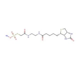 N-(2-Aminoethyl)-N&prime;-(2-Sulfothioacetamid)biotinamide, Sodium Salt - chemical structure image