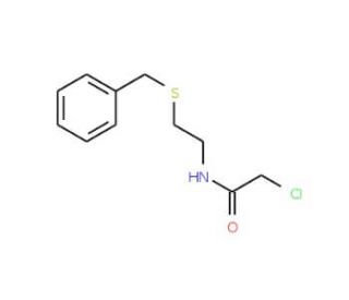 N-[2-(benzylthio)ethyl]-2-chloroacetamide - chemical structure image