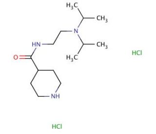 N-{2-[bis(propan-2-yl)amino]ethyl}piperidine-4-carboxamide dihydrochloride (CAS 1172699-87-4) - chemical structure image