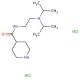 N-{2-[bis(propan-2-yl)amino]ethyl}piperidine-4-carboxamide dihydrochloride (CAS 1172699-87-4) - chemical structure image