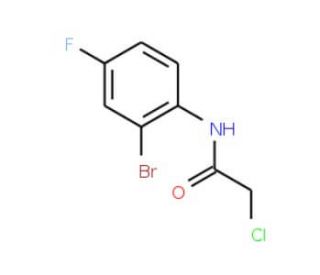 N-(2-Bromo-4-fluorophenyl)-2-chloroacetamide (CAS 697305-44-5) - chemical structure image