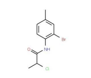 N-(2-bromo-4-methylphenyl)-2-chloropropanamide - chemical structure image