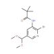 N-(2-Bromo-5-(dimethoxymethyl)pyridin-3-yl)-pivalamide - chemical structure image
