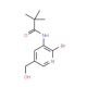 N-(2-Bromo-5-(hydroxymethyl)pyridin-3-yl)-pivalamide - chemical structure image