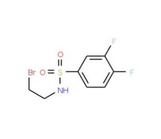 N-(2-Bromo-ethyl)-3,4-difluoro-benzenesulfonamide - chemical structure image