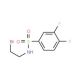 N-(2-Bromo-ethyl)-3,4-difluoro-benzenesulfonamide - chemical structure image