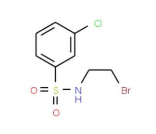 N-(2-Bromo-ethyl)-3-chloro-benzenesulfonamide - chemical structure image
