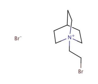 N-(2-Bromoethyl)quinuclidinium, Bromide (CAS 104304-10-1) - chemical structure image