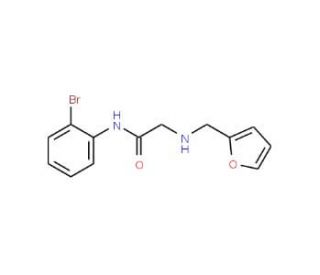 N-(2-bromophenyl)-2-[(furan-2-ylmethyl)amino]acetamide - chemical structure image