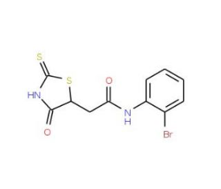 N-(2-Bromophenyl)-2-(2-mercapto-4-oxo-4,5-dihydro-1,3-thiazol-5-yl)acetamide - chemical structure image