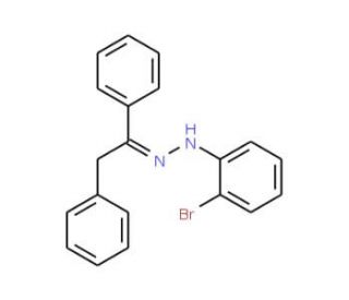 N-(2-Bromophenyl)-N&prime;-(1,2-diphenylethylidene)hydrazine (CAS 945242-95-5) - chemical structure image