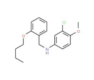 N-(2-Butoxybenzyl)-3-chloro-4-methoxyaniline - chemical structure image