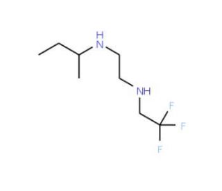N-2-Butyl-N&prime;-2,2,2-trifluoroethyl ethylenediamine - chemical structure image