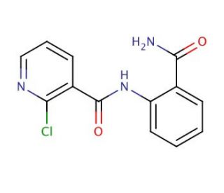 N-(2-Carbamoyl-phenyl)-2-chloro-nicotinamide - chemical structure image