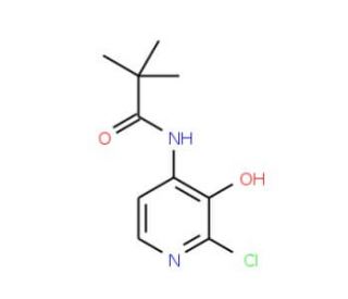 N-(2-Chloro-3-hydroxypyridin-4-yl)pivalamide (CAS 1021339-26-3) - chemical structure image