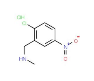 N-(2-chloro-5-nitrobenzyl)-N-methylamine hydrochloride (CAS 1177318-36-3) - chemical structure image