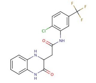 N-[2-chloro-5-(trifluoromethyl)phenyl]-2-(3-oxo-1,2,3,4-tetrahydroquinoxalin-2-yl)acetamide - chemical structure image