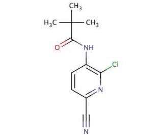 N-(2-Chloro-6-cyanopyridin-3-yl)pivalamide (CAS 1142191-90-9) - chemical structure image