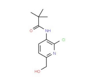 N-(2-Chloro-6-(hydroxymethyl)pyridin-3-yl)-pivalamide (CAS 1142191-92-1) - chemical structure image