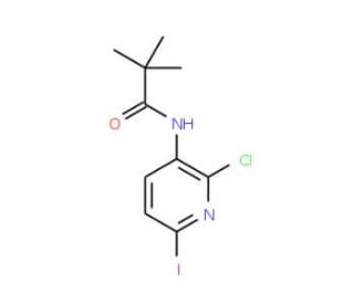 N-(2-Chloro-6-iodopyridin-3-yl)pivalamide (CAS 1138444-26-4) - chemical structure image