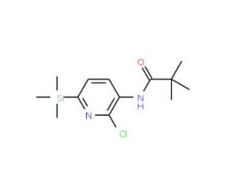 N-(2-Chloro-6-(trimethylsilyl)pyridin-3-yl)-pivalamide (CAS 1142191-74-9) - chemical structure image