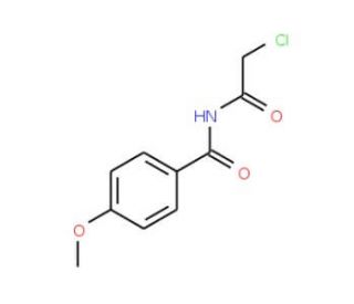 N-(2-Chloro-acetyl)-4-methoxy-benzamide (CAS 57764-60-0) - chemical structure image