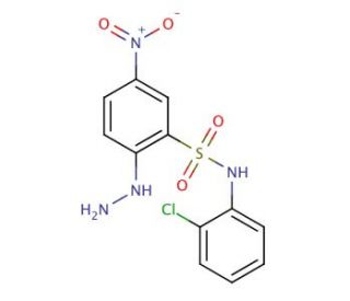N-(2-Chloro-phenyl)-2-hydrazino-5-nitro-benzenesulfonamide - chemical structure image