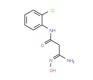 N-(2-Chloro-phenyl)-2-(N-hydroxycarbamimidoyl)-acetamide - chemical structure image