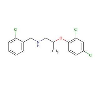 N-(2-Chlorobenzyl)-2-(2,4-dichlorophenoxy)-1-propanamine - chemical structure image