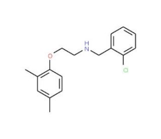 N-(2-Chlorobenzyl)-2-(2,4-dimethylphenoxy)-1-ethanamine - chemical structure image