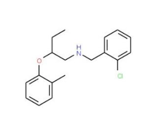 N-(2-Chlorobenzyl)-2-(2-methylphenoxy)-1-butanamine - chemical structure image