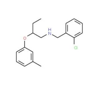 N-(2-Chlorobenzyl)-2-(3-methylphenoxy)-1-butanamine - chemical structure image