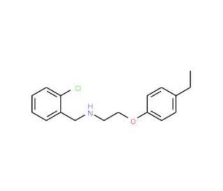 N-(2-Chlorobenzyl)-2-(4-ethylphenoxy)-1-ethanamine - chemical structure image