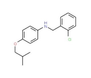 N-(2-Chlorobenzyl)-4-isobutoxyaniline - chemical structure image