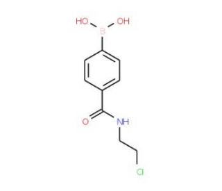 N-(2-Chloroethyl) 4-boronobenzamide (CAS 874460-05-6) - chemical structure image