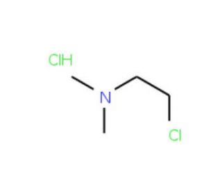 N-(2-chloroethyl)-N,N-dimethylamine hydrochloride (CAS 4584-46-7) - chemical structure image