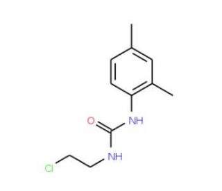N-(2-Chloroethyl)-N&prime;-(2,4-dimethylphenyl)urea - chemical structure image