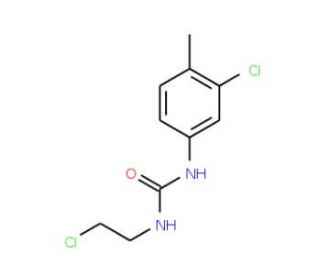 N-(2-Chloroethyl)-N&prime;-(3-chloro-4-methylphenyl)urea - chemical structure image