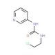 N-(2-Chloroethyl)-N′-(3-pyridinyl)urea (CAS 13908-58-2) - chemical structure image