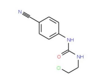 N-(2-Chloroethyl)-N&prime;-(4-cyanophenyl)urea (CAS 13908-43-5) - chemical structure image