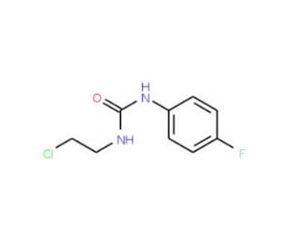 N-(2-Chloroethyl)-N&prime;-(4-fluorophenyl)urea (CAS 13908-32-2) - chemical structure image