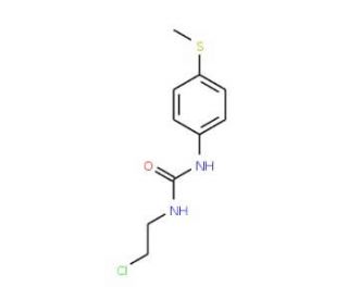 N-(2-Chloroethyl)-N&prime;-[4-(methylthio)phenyl]urea (CAS 13908-50-4) - chemical structure image